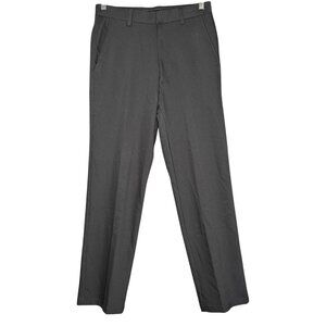 oobe Mens Gray Polyester Pants 32 x 34 Flat Front Straight Leg work